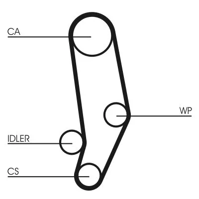 CONTINENTAL CTAM Timing Belt (CT704)