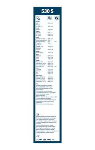 BOSCH Wiper Blade (3397118401)