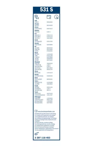 BOSCH Wiper Blade (3397118403)