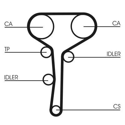 CONTINENTAL CTAM Timing Belt (CT977)