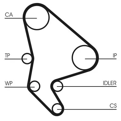 CONTINENTAL CTAM Timing Belt (CT1037)