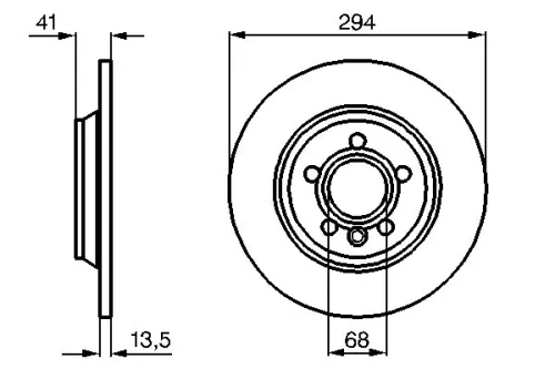 BOSCH Brake Disc (0986478569)