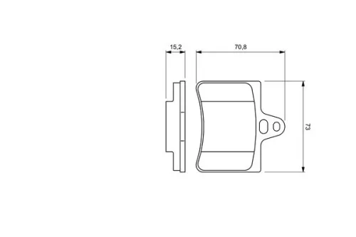 BOSCH Brake Pad Set, disc brake (0986424580)