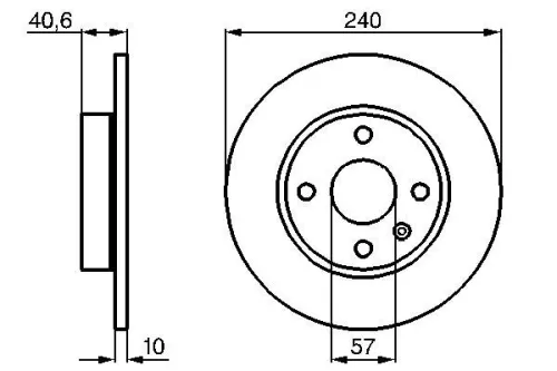 BOSCH Brake Disc (0986478731)