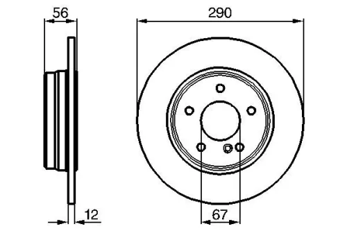 BOSCH Brake Disc (0986478899)