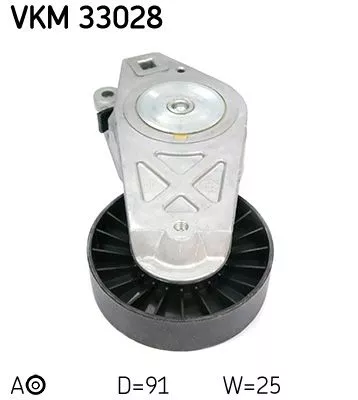 SKF Belt Tensioner, V-ribbed belt (VKM33028)