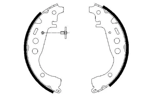 BOSCH Brake Shoe Set (0986487589)