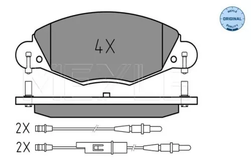 MEYLE Brake Pad Set, disc brake (0252327318)