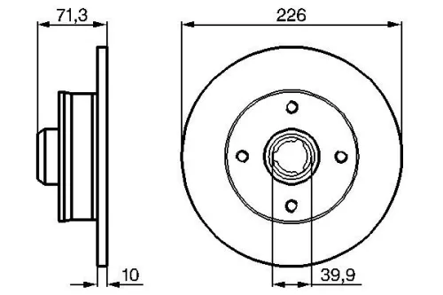 BOSCH Brake Disc (0986478331)