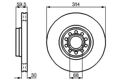 BOSCH Brake Disc (0986478617)