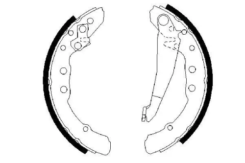BOSCH Brake Shoe Set (0986487281)