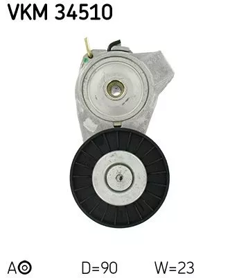SKF Belt Tensioner, V-ribbed belt (VKM34510)