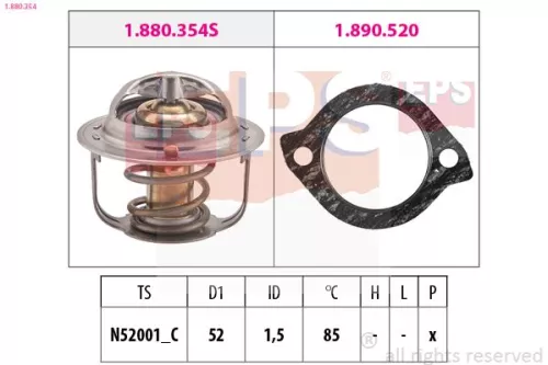Thermostat, coolant