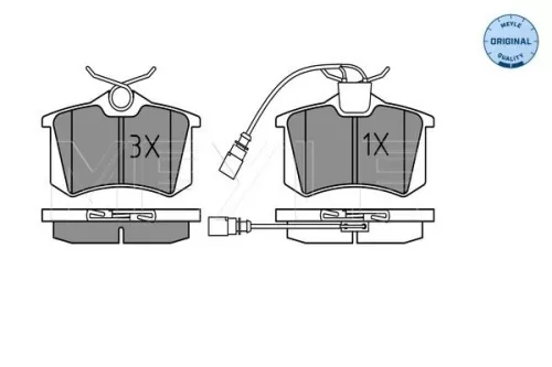 MEYLE Brake Pad Set, disc brake (0252355417/W)