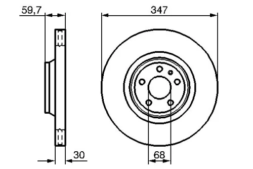 BOSCH Brake Disc (0986479260)