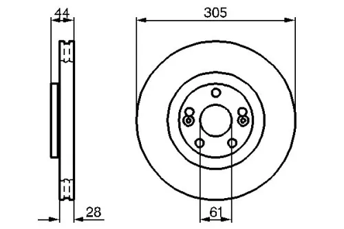 BOSCH Brake Disc (0986479109)