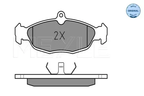 MEYLE Brake Pad Set, disc brake (0252054716)