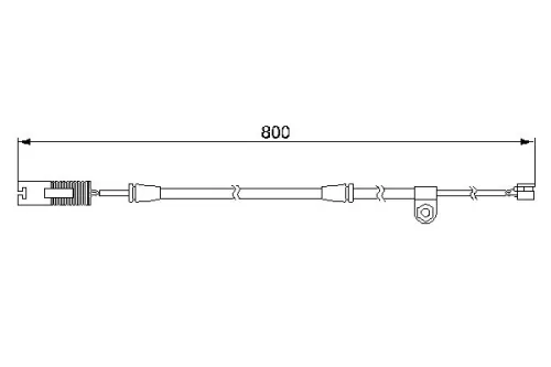 BOSCH Warning Contact, brake pad wear (1987474945)