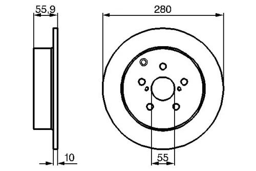 BOSCH Brake Disc (0986479242)