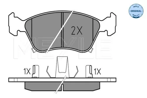 MEYLE Brake Pad Set, disc brake (0252197617/W)