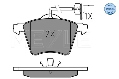 MEYLE Brake Pad Set, disc brake (0252341819/W)