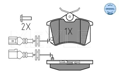 MEYLE Brake Pad Set, disc brake (0252382317/W)