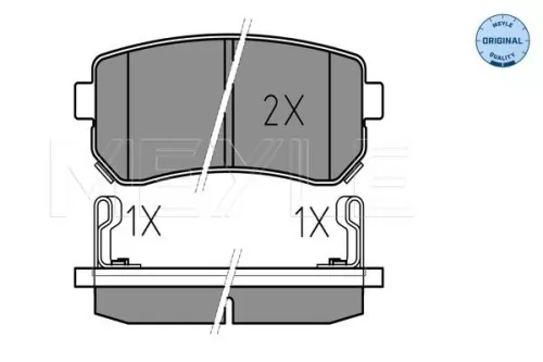 MEYLE Brake Pad Set, disc brake (0252432015/W)