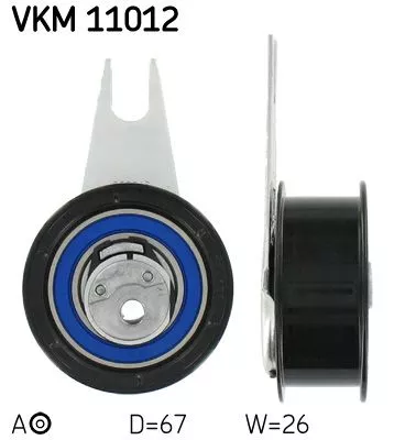 SKF Tensioner Pulley, timing belt (VKM11012)