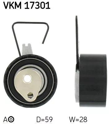 SKF Tensioner Pulley, timing belt (VKM17301)
