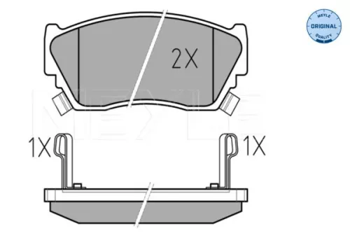 MEYLE Brake Pad Set, disc brake (0252165716/W)