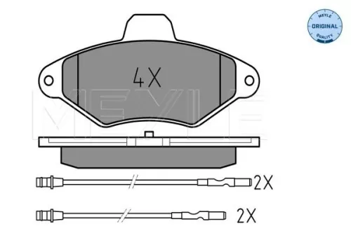 MEYLE Brake Pad Set, disc brake (0252163117/W)