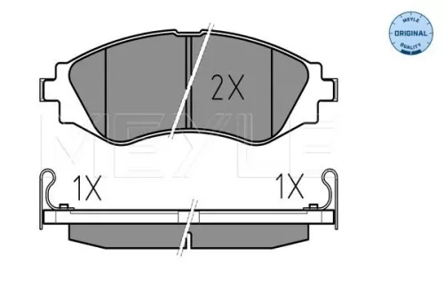 MEYLE Brake Pad Set, disc brake (0252323417/W)