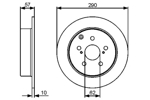 BOSCH Brake Disc (0986479448)