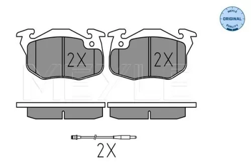 MEYLE Brake Pad Set, disc brake (0252090518/W)