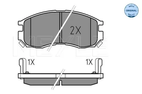MEYLE Brake Pad Set, disc brake (0252164716/W)