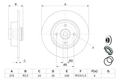 BOSCH Brake Disc (0986479274)