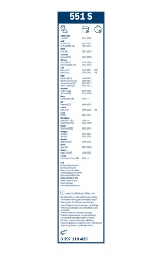 BOSCH Wiper Blade (3397118423)