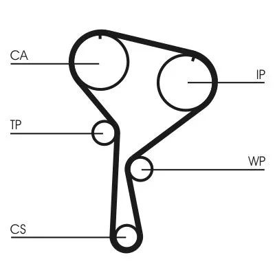CONTINENTAL CTAM Water Pump & Timing Belt Kit (CT1035WP3)