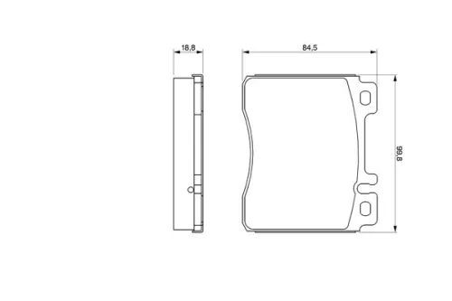 BOSCH Brake Pad Set, disc brake (0986460976)