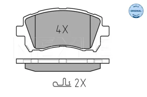 MEYLE Brake Pad Set, disc brake (0252355817/W)