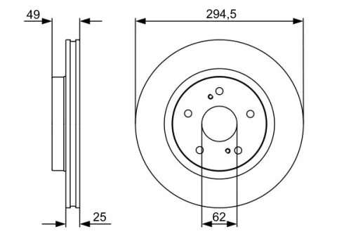 BOSCH Brake Disc (0986479559)