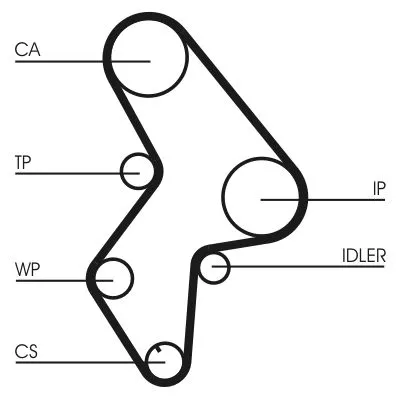 CONTINENTAL CTAM Timing Belt (CT1061)
