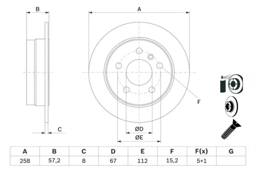 BOSCH Brake Disc (0986479235)