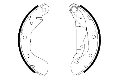 BOSCH Brake Shoe Set (0986487613)