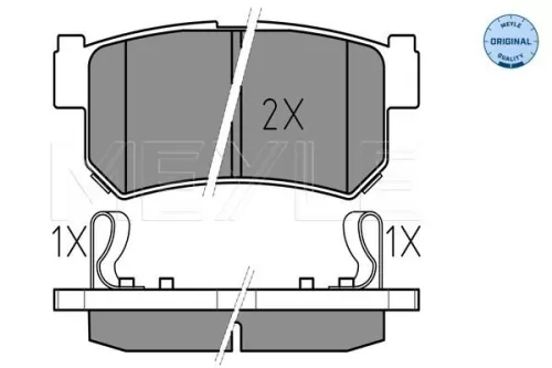 MEYLE Brake Pad Set, disc brake (0252367315/W)