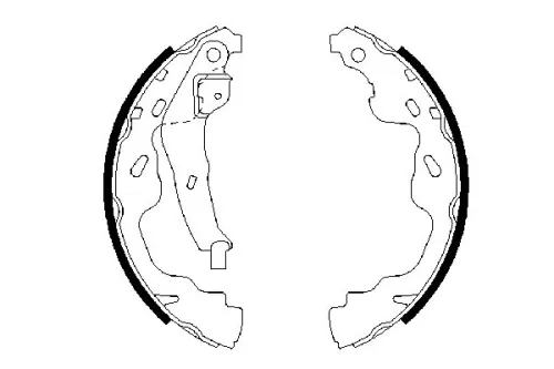 BOSCH Brake Shoe Set (0986487665)