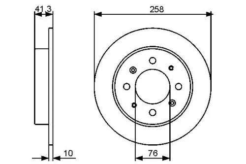 BOSCH Brake Disc (0986479462)