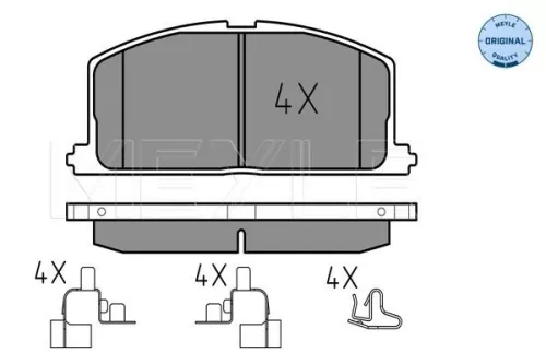 MEYLE Brake Pad Set, disc brake (0252087015)
