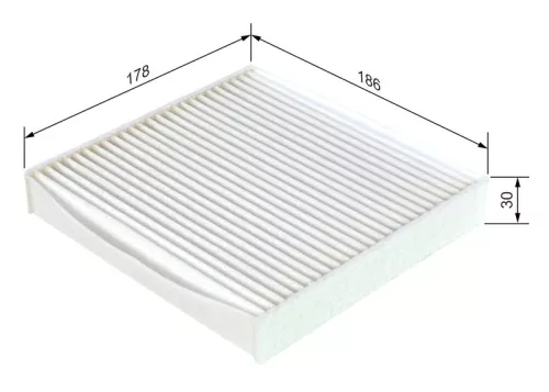 BOSCH Filter, cabin air (1987432173)