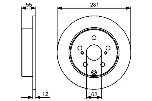 BOSCH Brake Disc (0986479419)